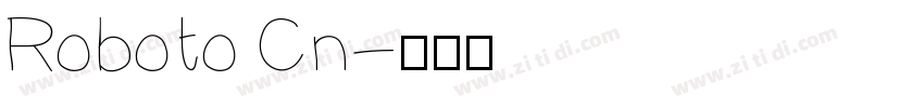 Roboto Cn字体转换
